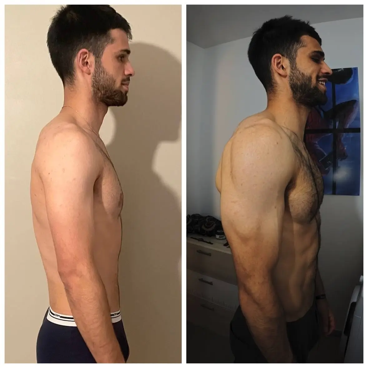 Fayhaz, avant et après son accompagnement (vue 2 sur 2).